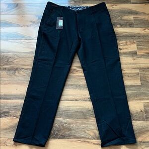 Armando Torre Men’s Stretch Dress Pants Black Denim Look 38x32 NWT